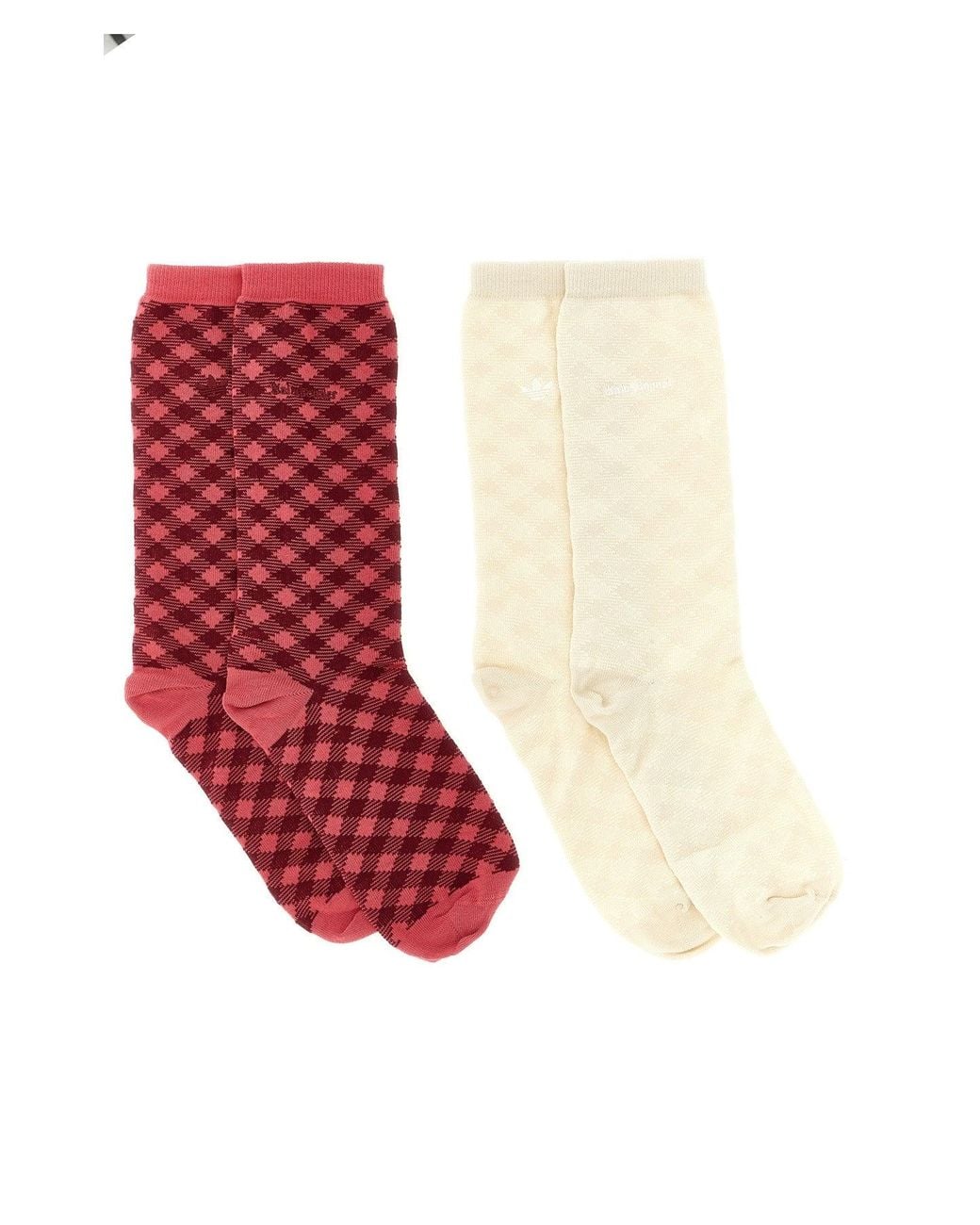 Adidas Originals Red 'Wb Check Sock' Socks