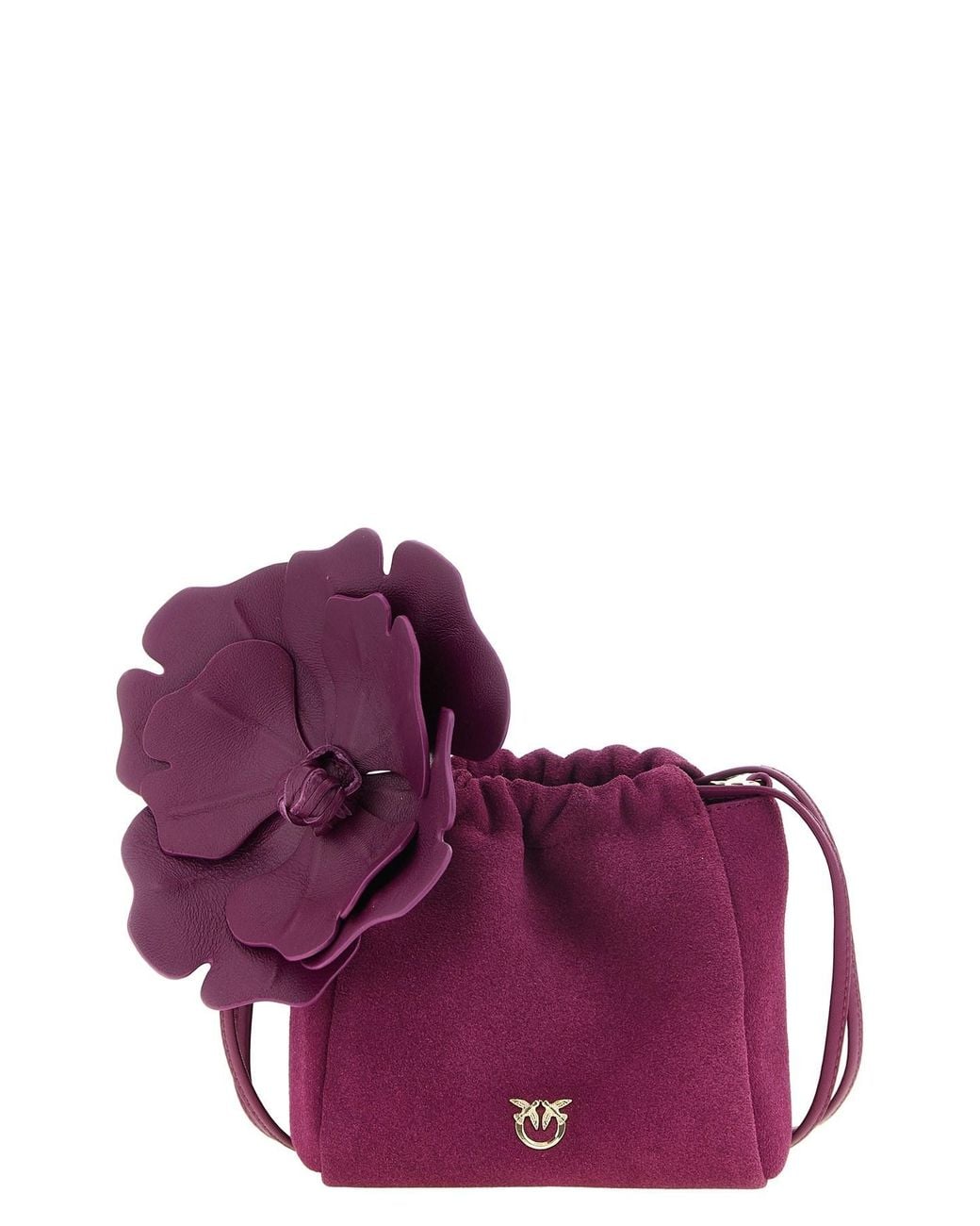 Pinko Purple 'flower' Pouch