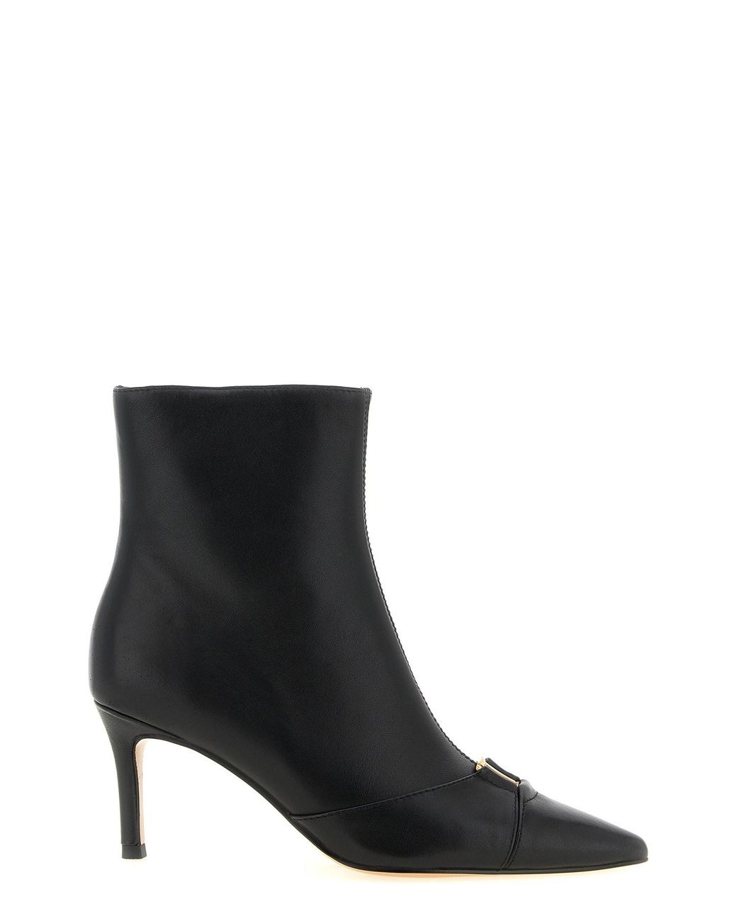 Twinset Black Logo Ankle Boots