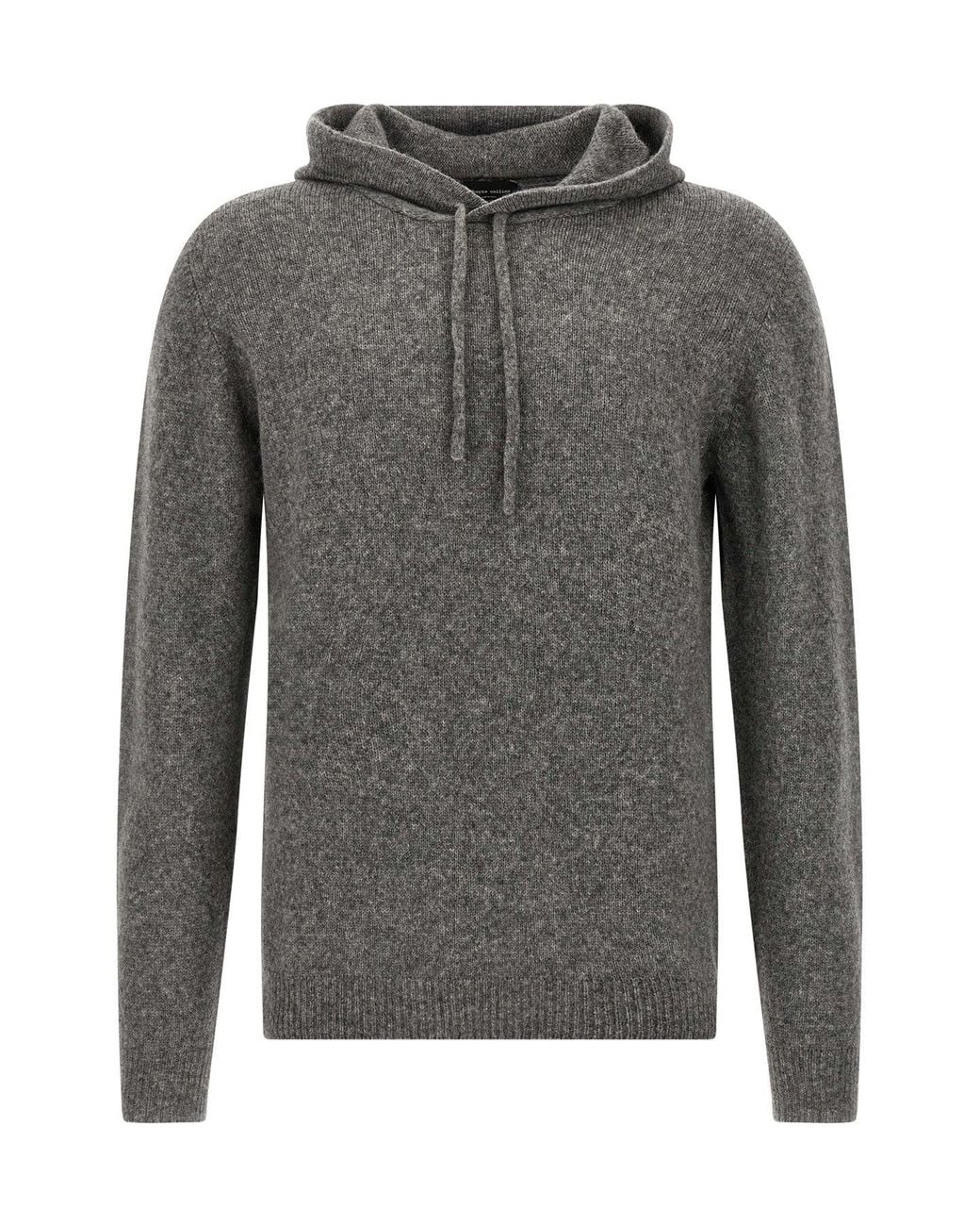Roberto Collina Gray 'Cappuccio Ml Swg' Sweater for men