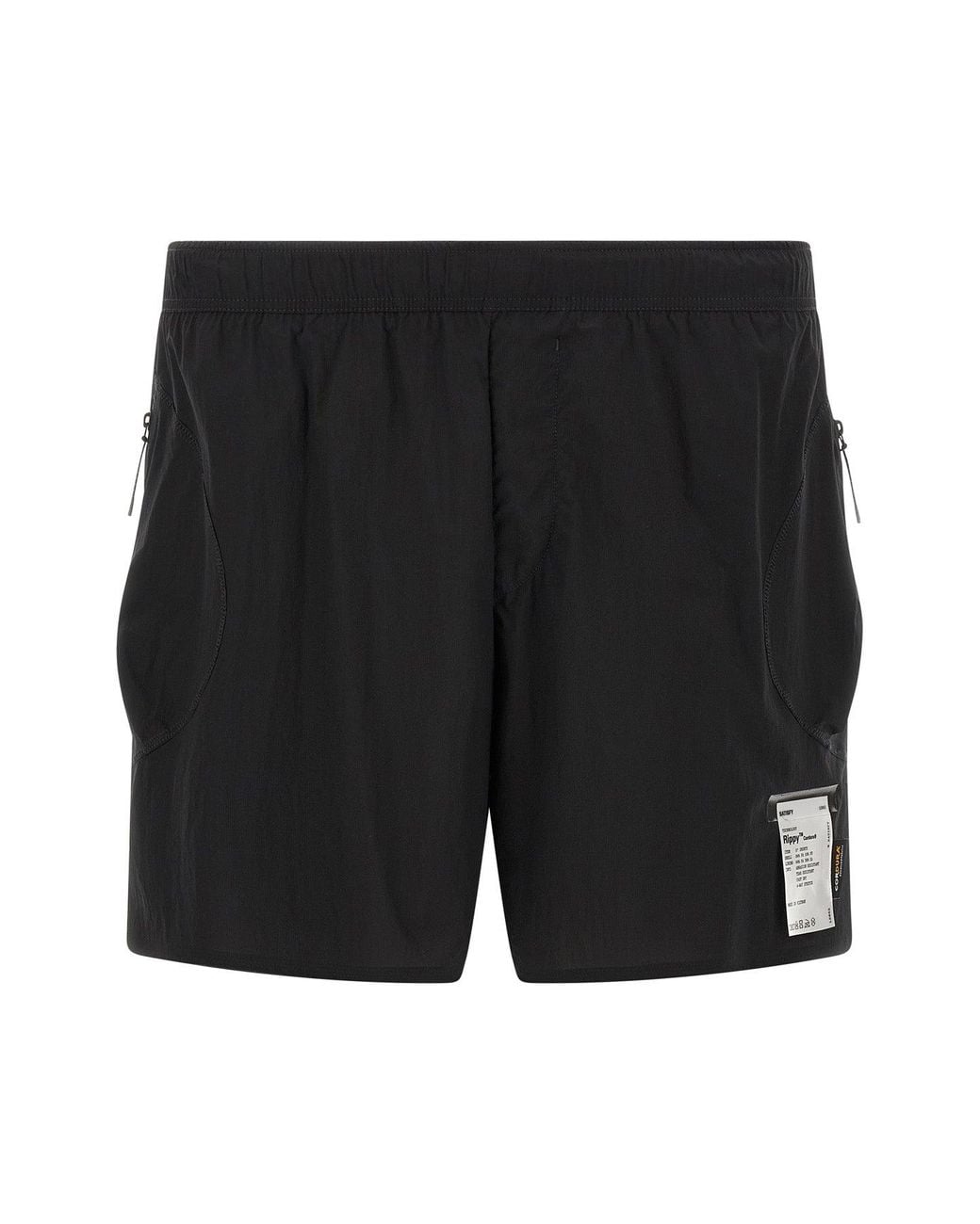 Satisfy Black Shorts 'Rippy Cordura 5" Trail' for men
