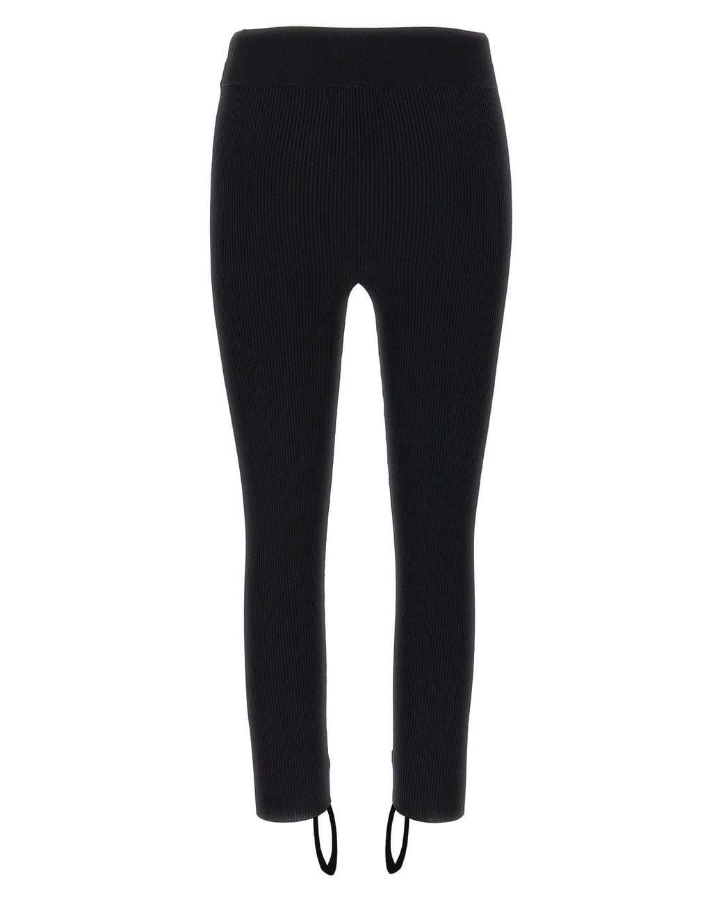 Nensi Dojaka Black Leggings 'Sadie Knitted Cropped'