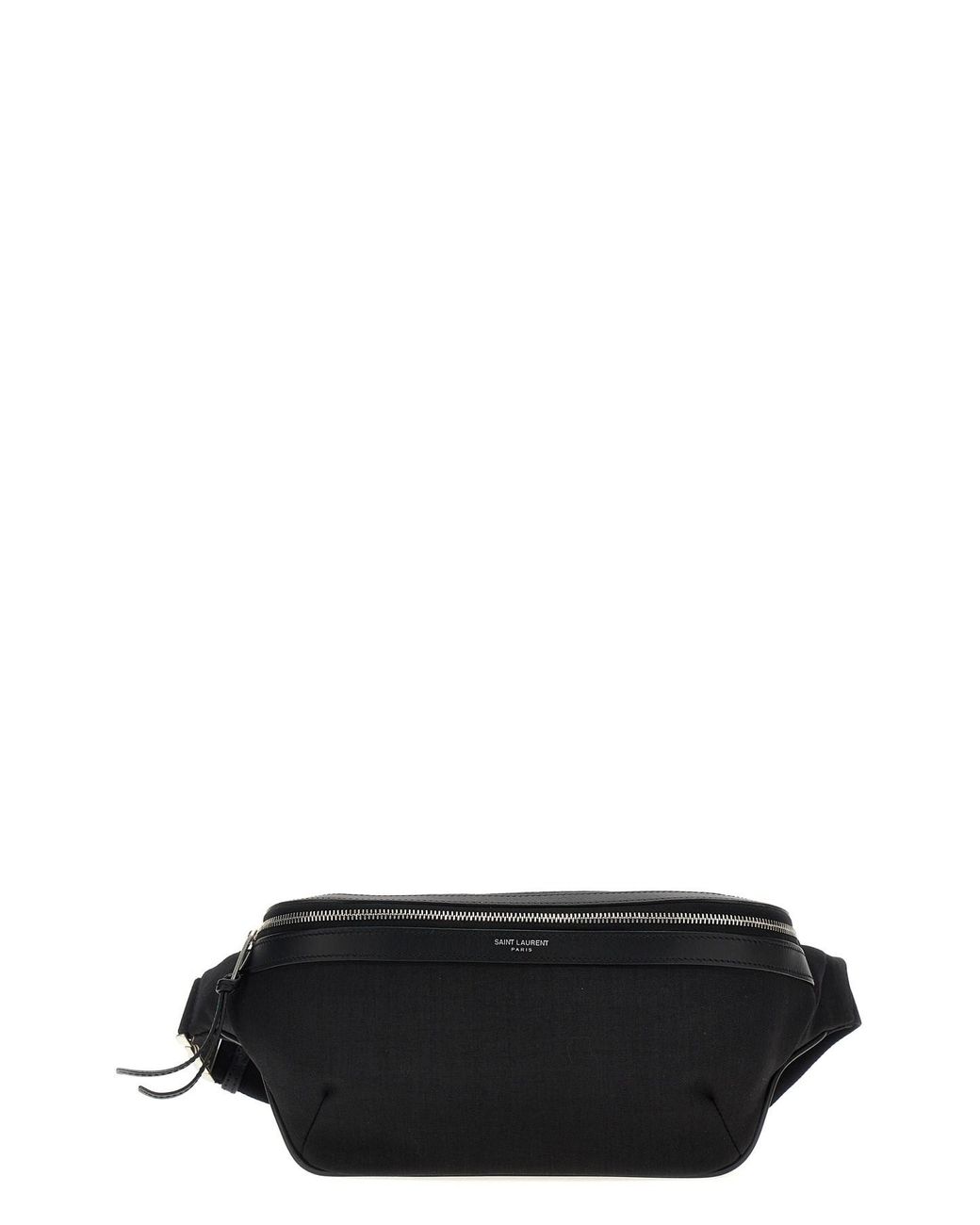 Saint Laurent Black Canvas Logo Fanny Pack Bum Bag for men