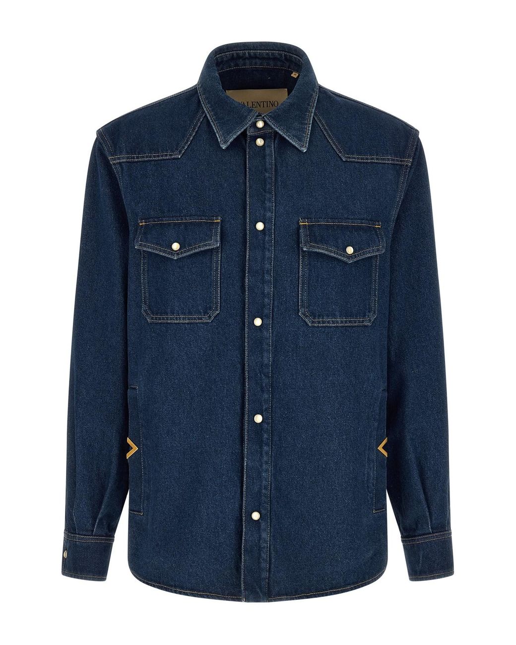 Valentino Garavani Blue 'vgold' Shirt for men
