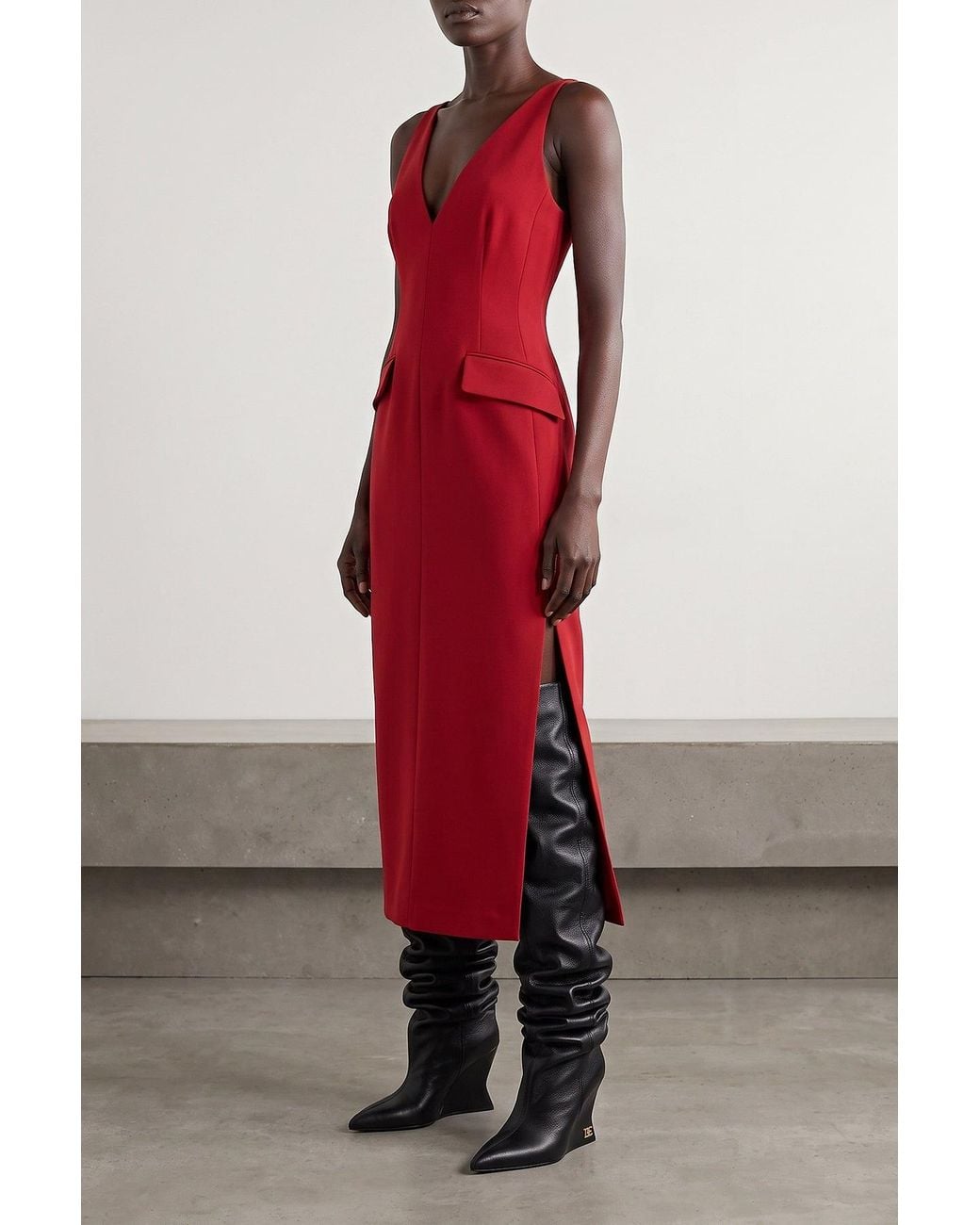 Sportmax Red The 'Extra' Dress