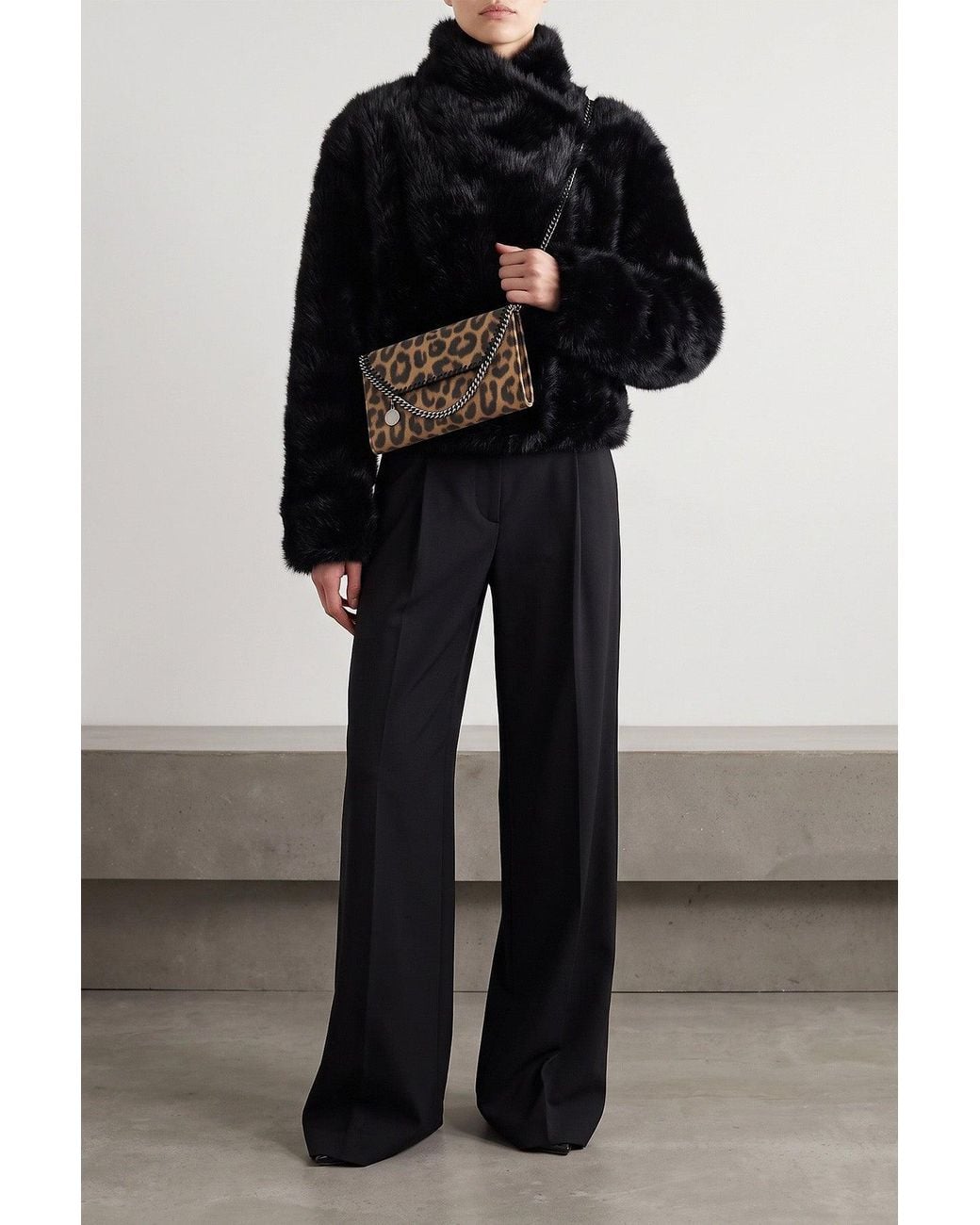 BB COUTURE Black 'Jackie First' Faux Fur Jacket