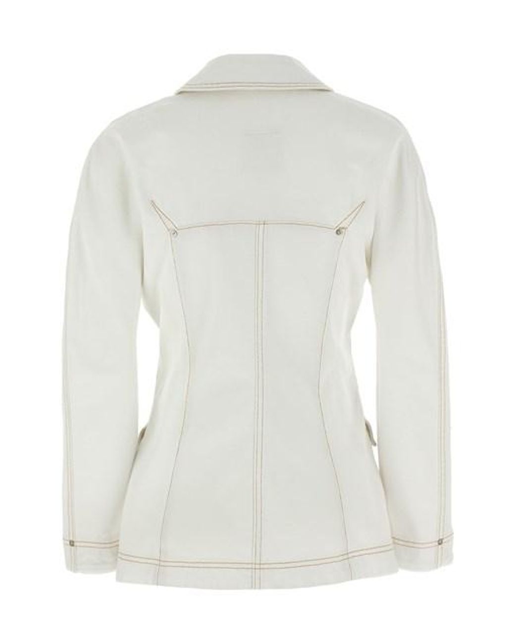 Denim Jacket Puffer Jackets Bianco-Donna di Givenchy in White