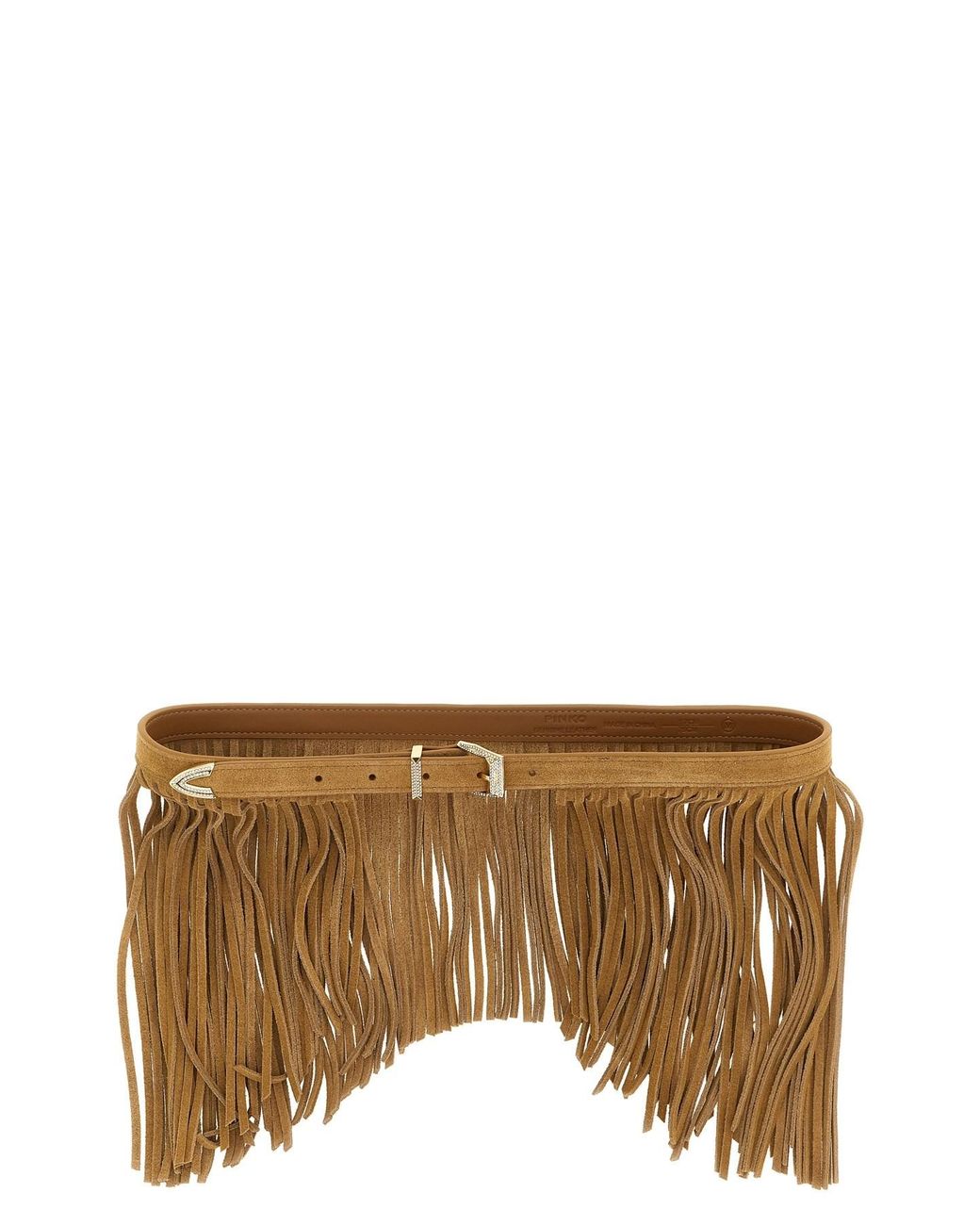 Pinko Multicolor 'con Frange' Suede Belt