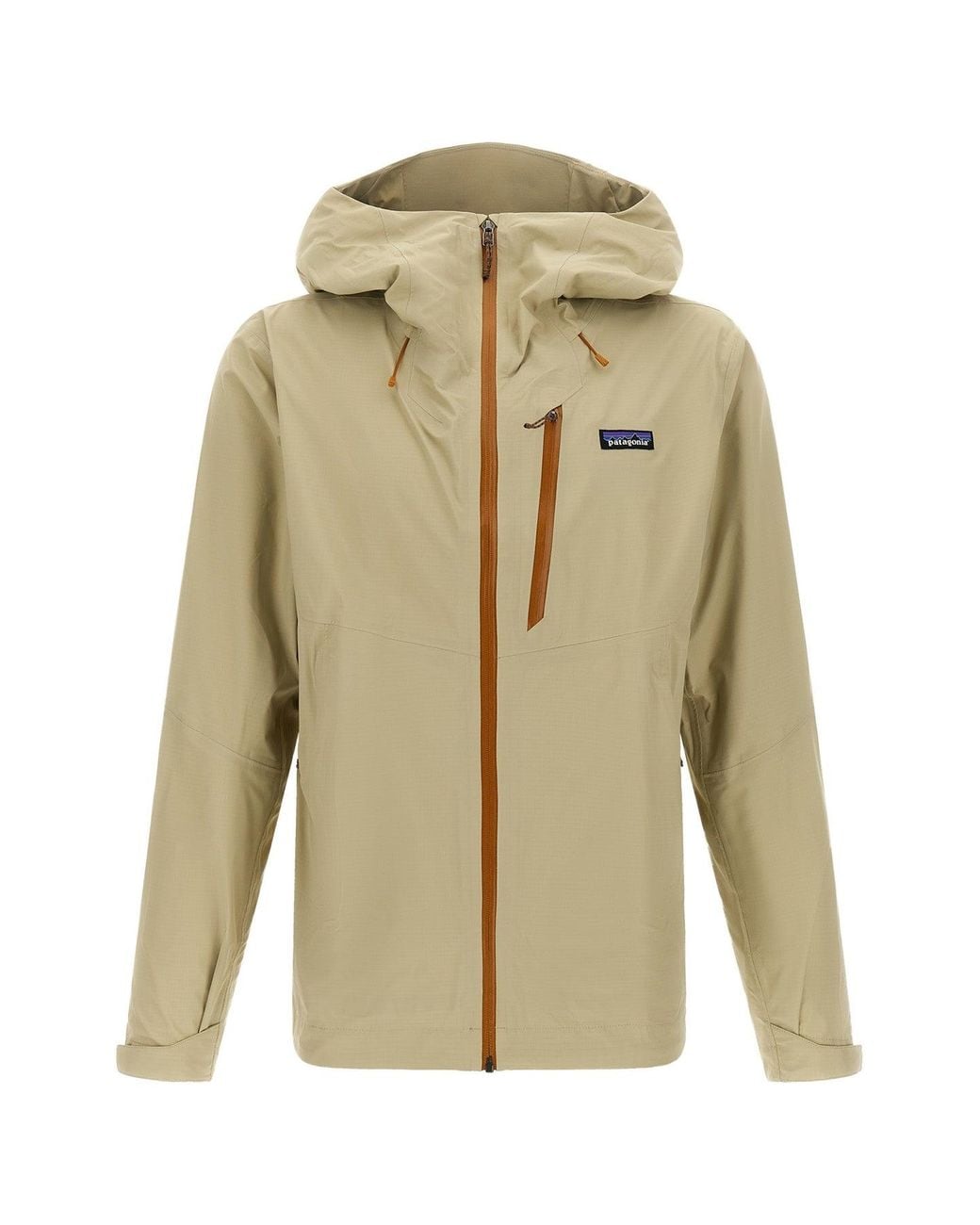 Patagonia Natural Casual Jacket With Logo Detail for men