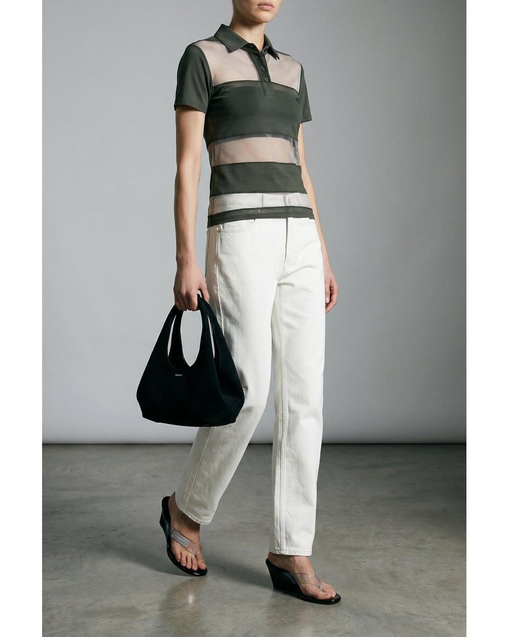 Coperni Black 'Folded Mini' Handbag
