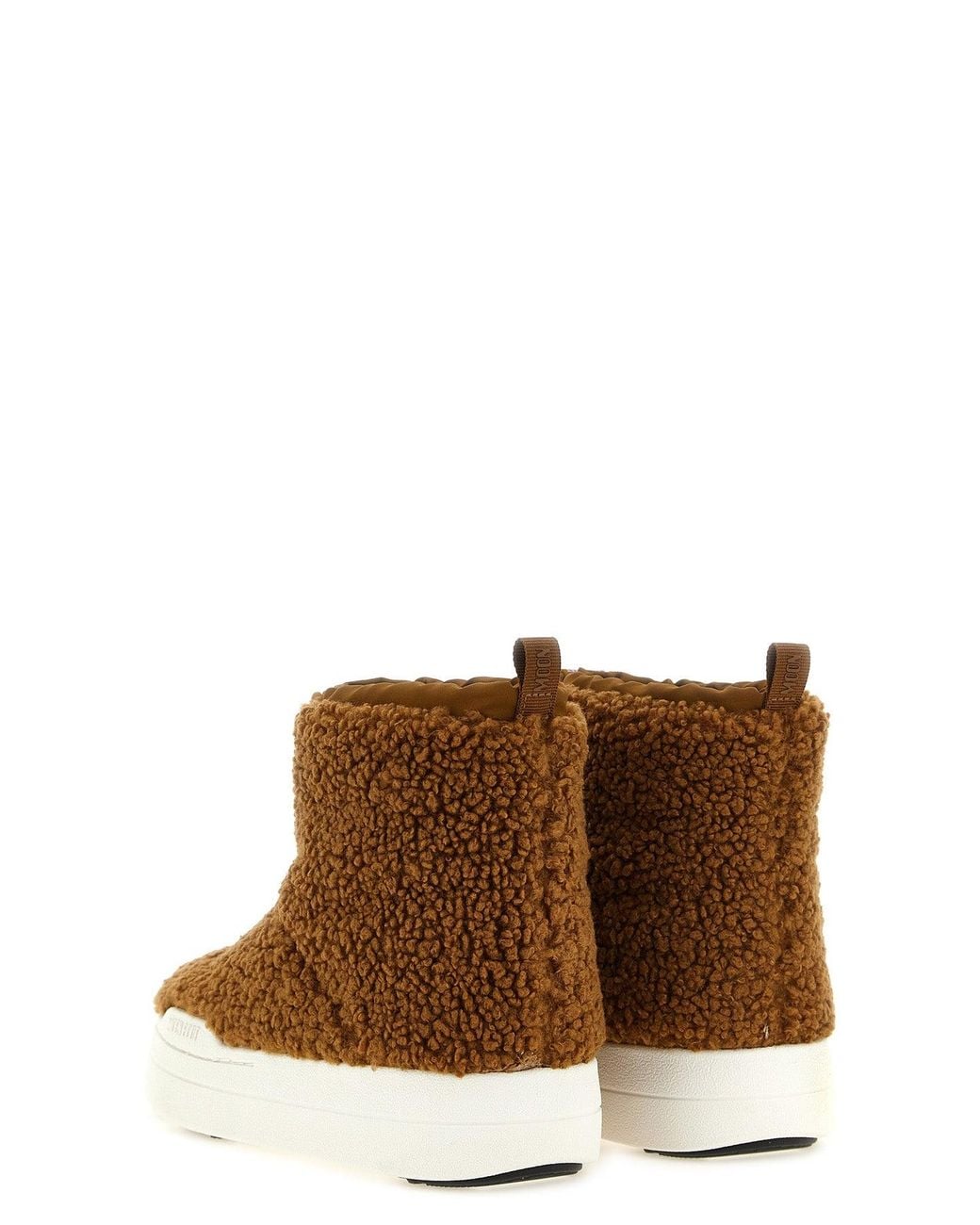 Moon Boot Brown Jr Spark Tube Mid Fleece Ankle Boot