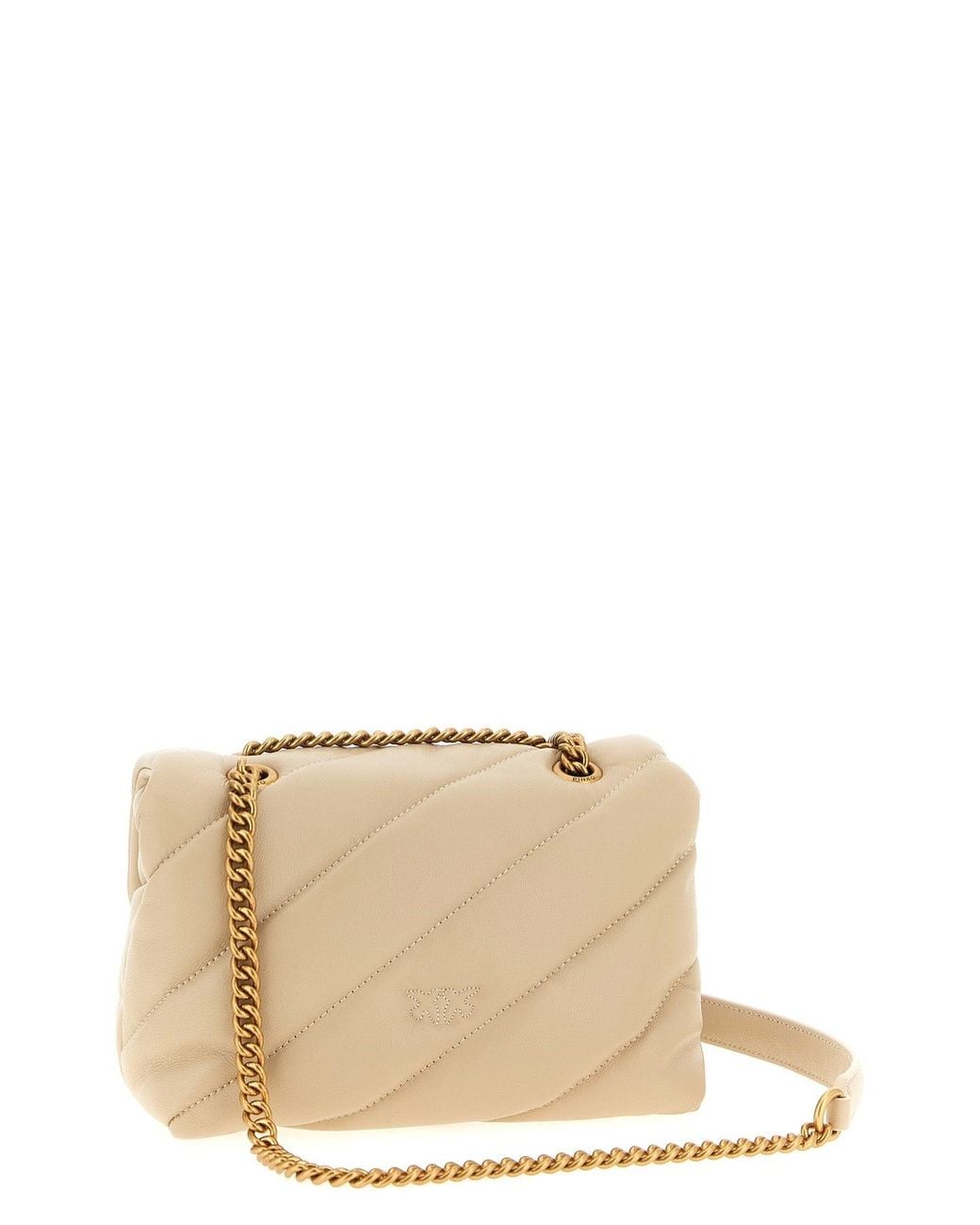 Pinko Natural 'Mini Love Puff' Crossbody Bag