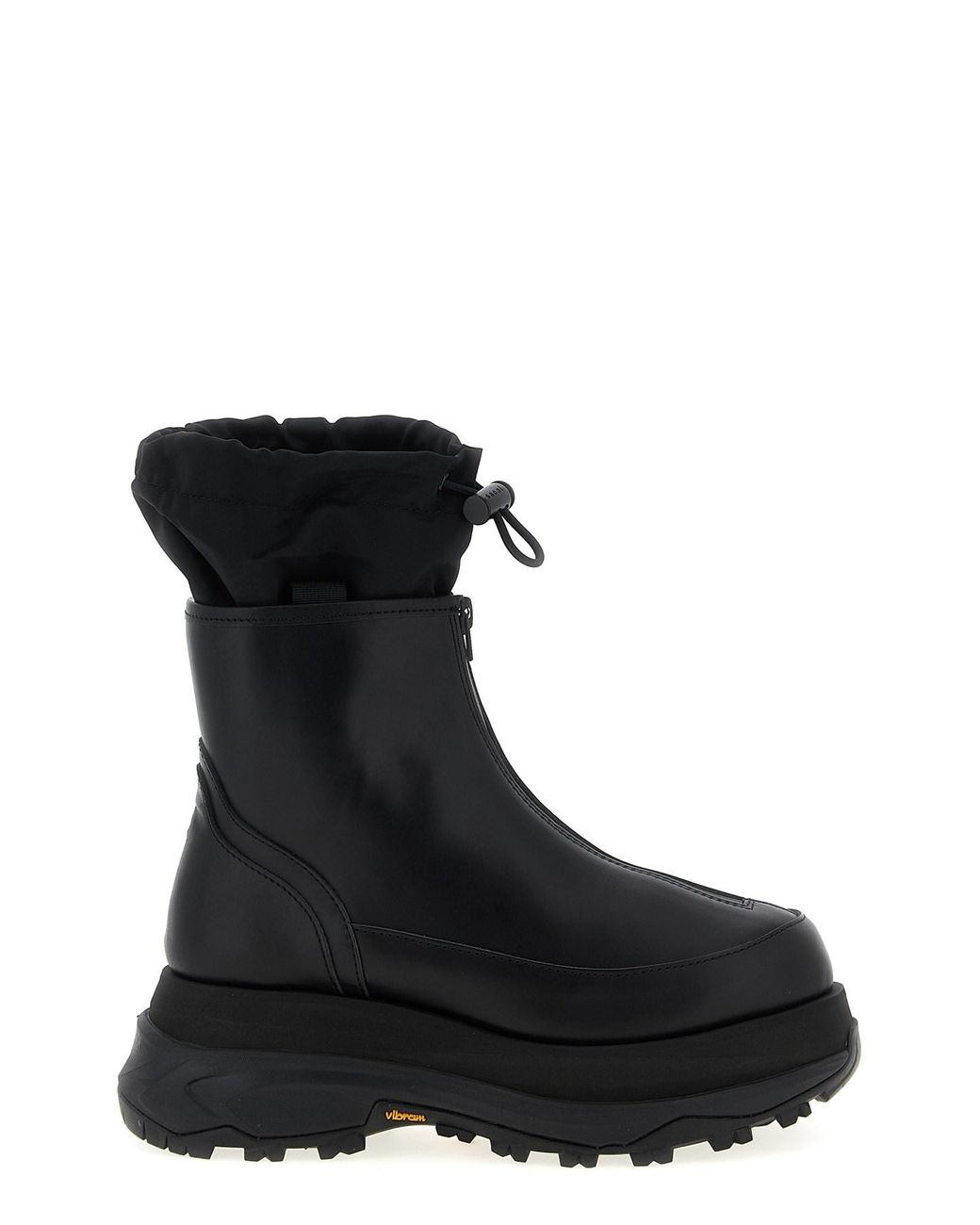 Sacai Black 'Zip Up Boots' Ankle Boots