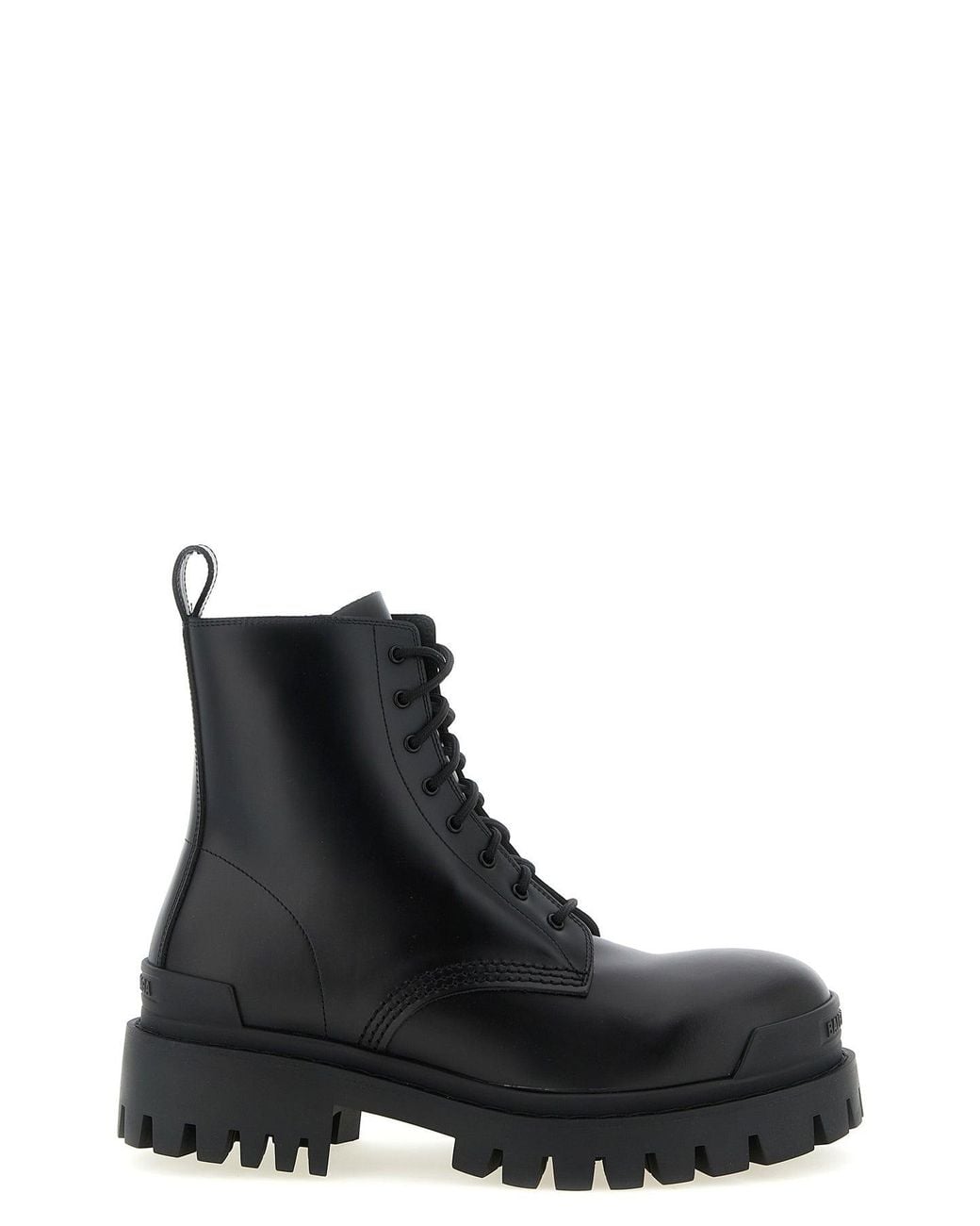 Balenciaga Black 'Strike' Ankle Boots for men