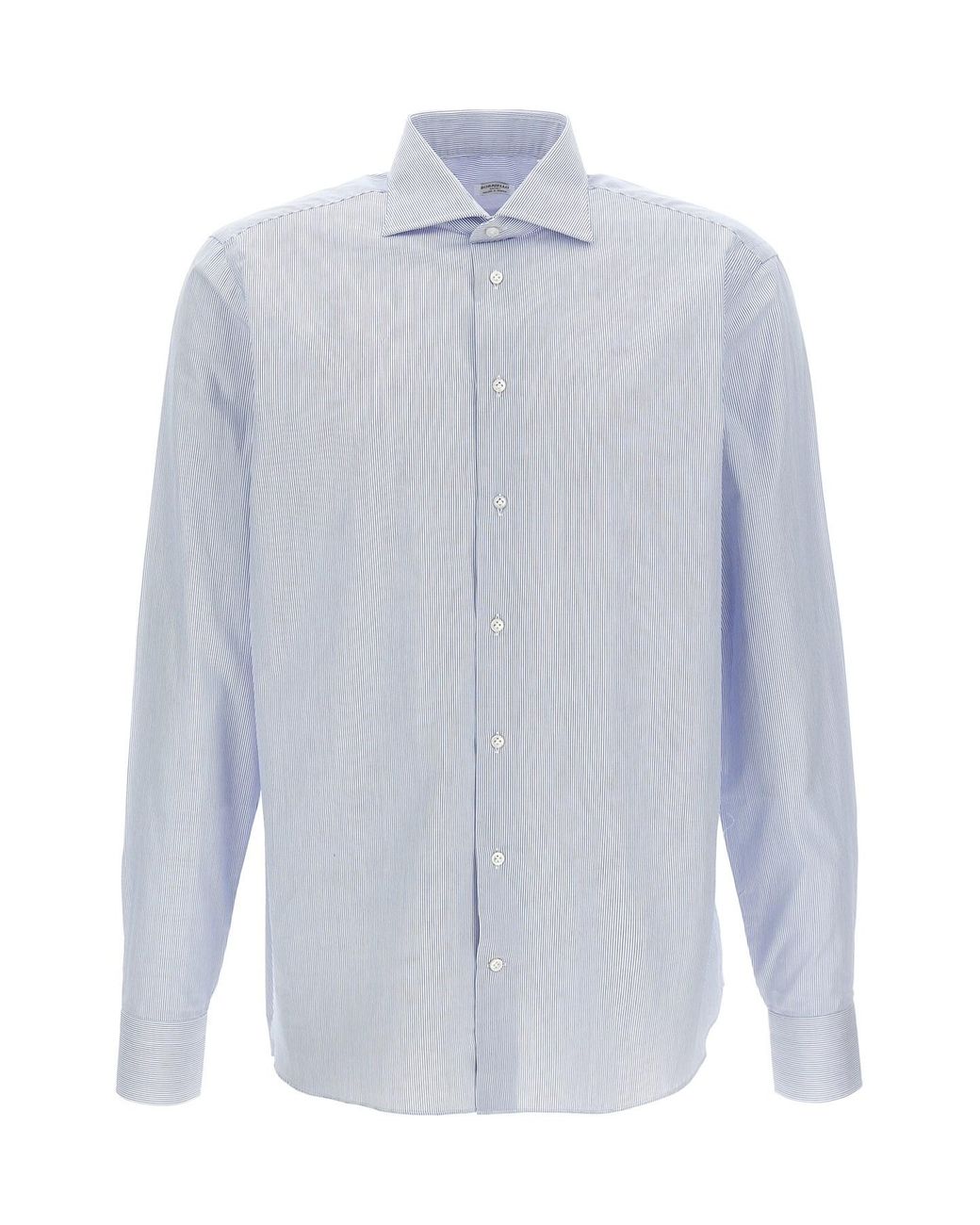 Borriello Blue Striped Cotton Shirt for men