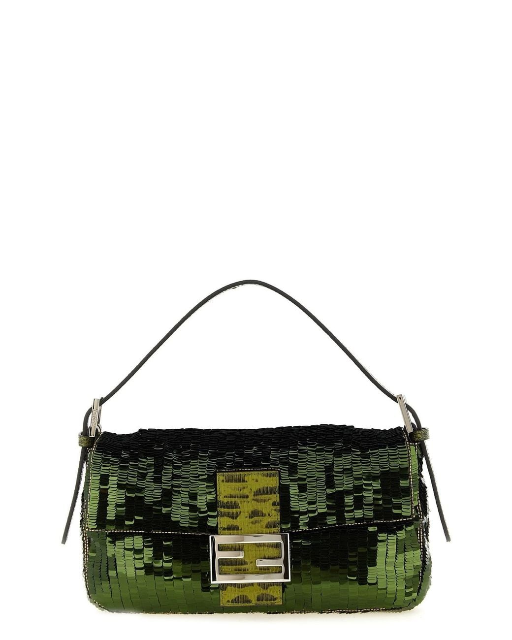 Fendi Green 'baguette® 26424' Shoulder Bag