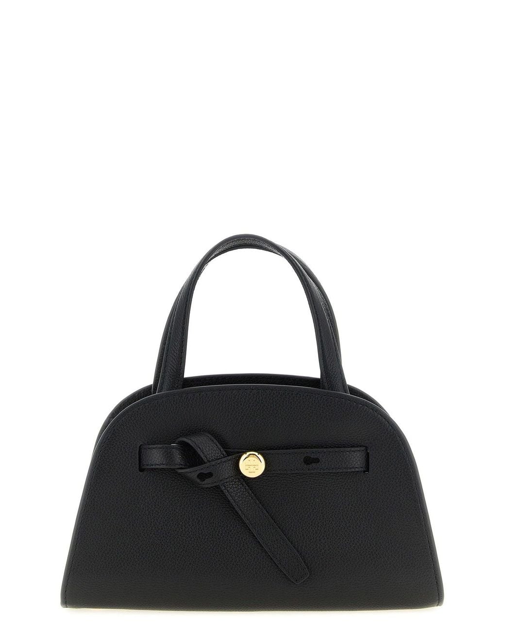 Tory Burch Black Handbag With Front Knot Detail