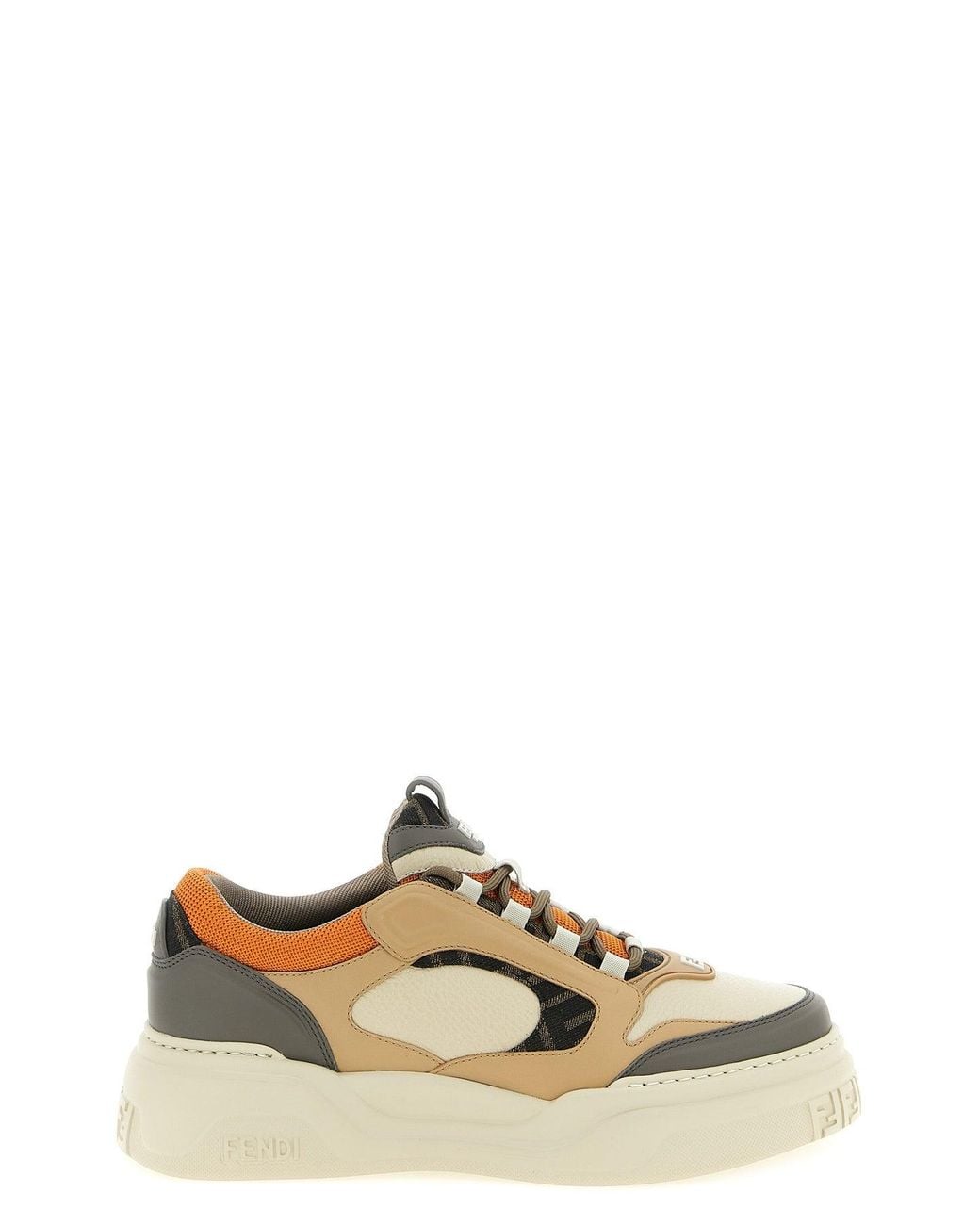 Fendi Multicolor Sneaker With Ff Monogram Jacquard for men