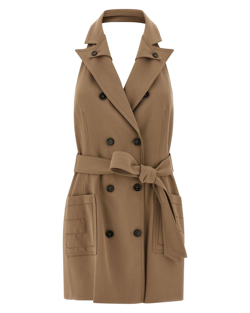 Elisabetta Franchi Natural Viscose Short Dress