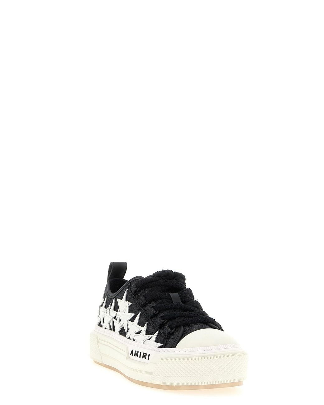 Amiri Black Sneaker With Star Appliqués