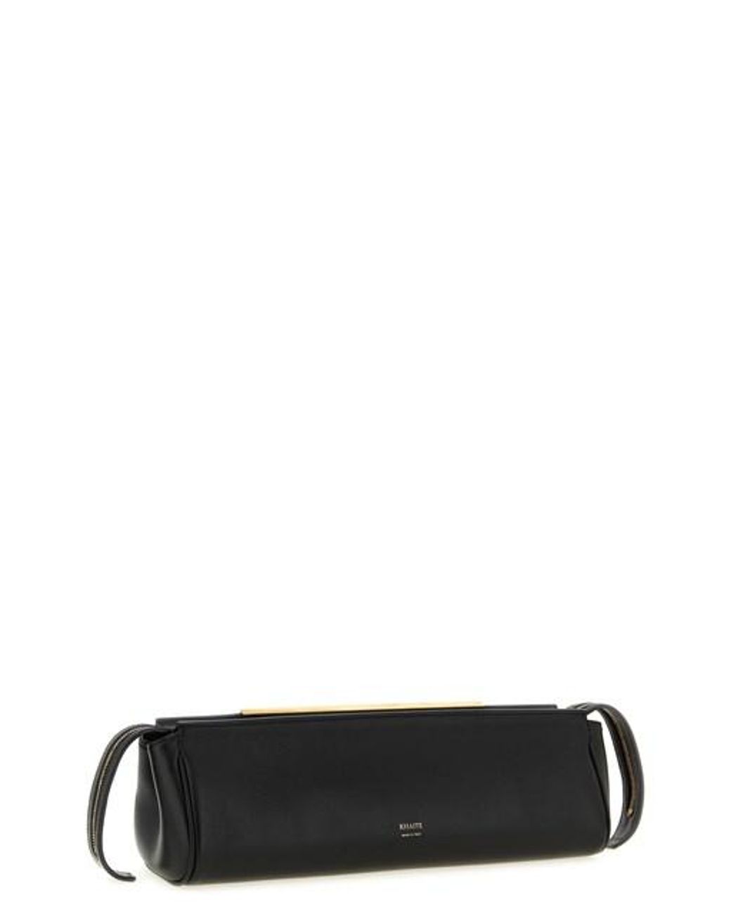 Clutch Con Dettaglio Metallico Scanalato di Khaite in Black