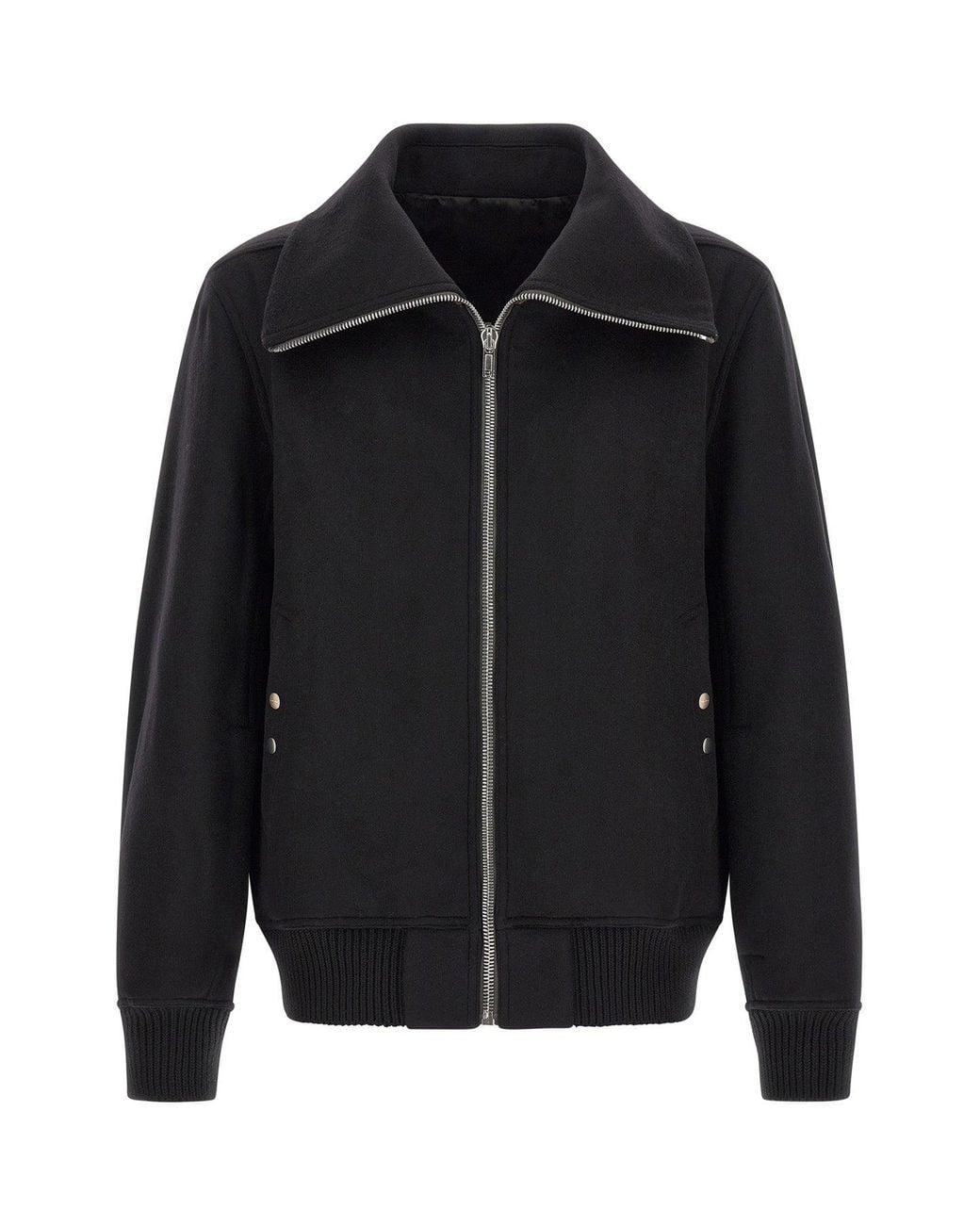 Rick Owens Black Bomber Jacket 'Dracuflight' for men