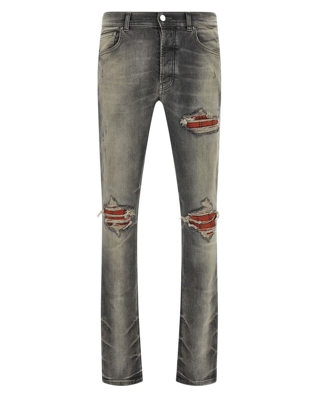 Amiri Gray Flannel Mx1 Jeans for men