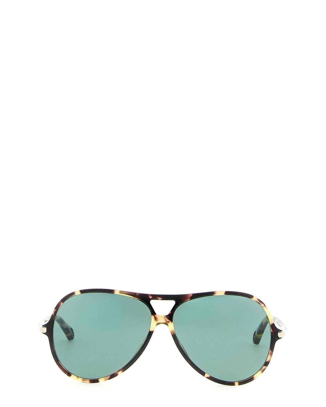 Chloé Green Chloé Double Bridge Sunglasses