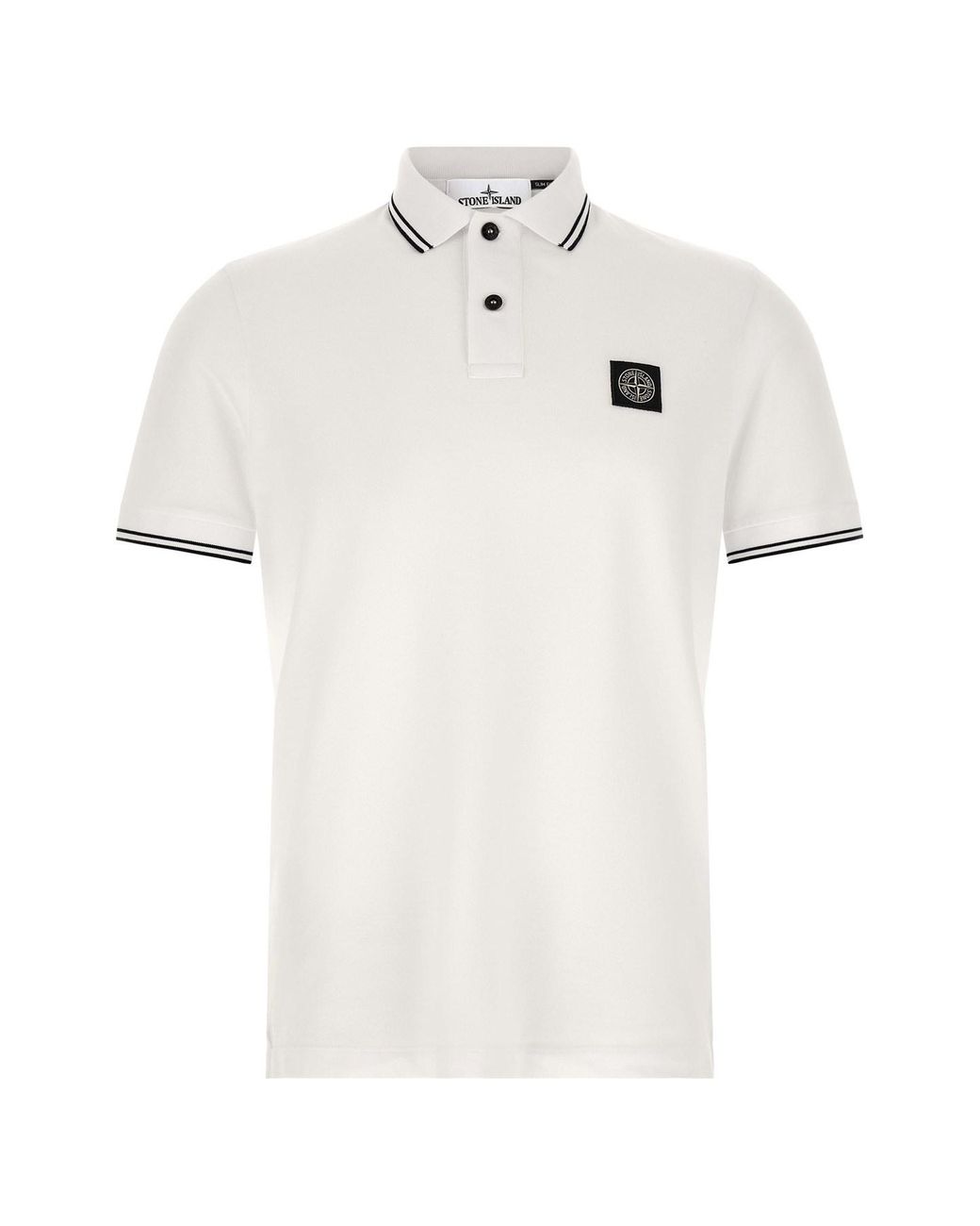 Stone Island White '2200010' Polo Shirt for men