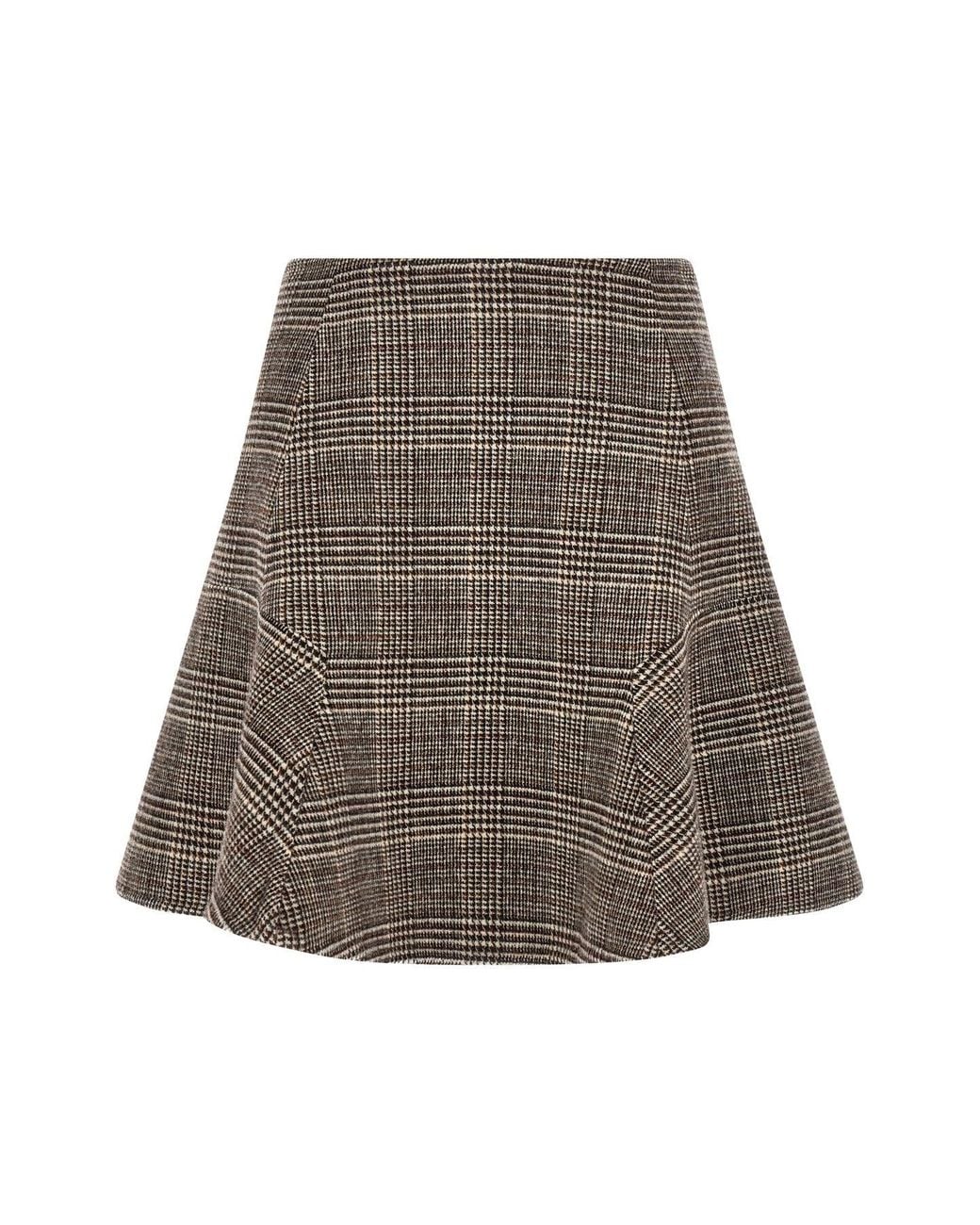 Ermanno Scervino Brown Flared Skirt