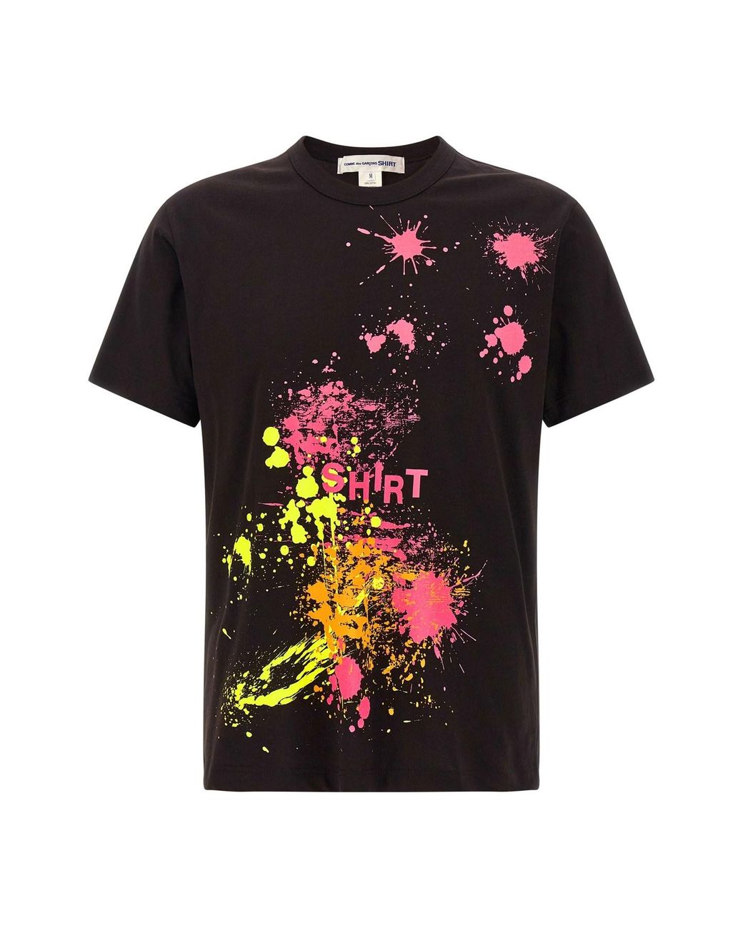 Comme des Garçons Black Paint Splash T-shirt for men