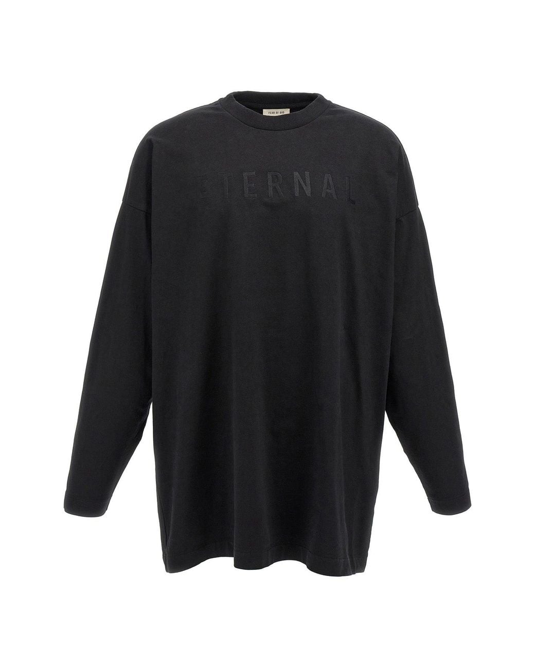 Fear Of God Black T-Shirt 'Eternal Long Sleeve' for men