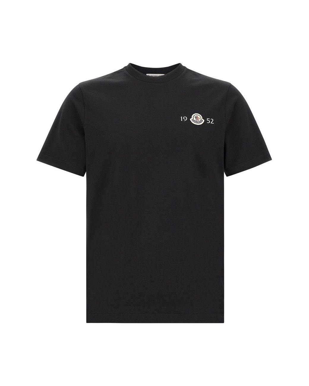 Moncler Black Logo Patch T-shirt for men