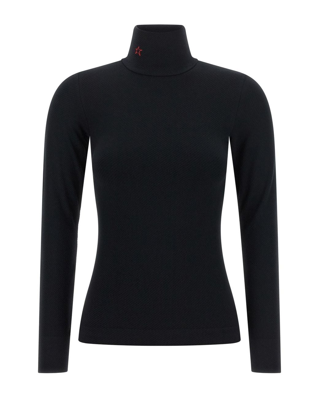 Perfect Moment Black 'perfect Thermal Rollneck' Top
