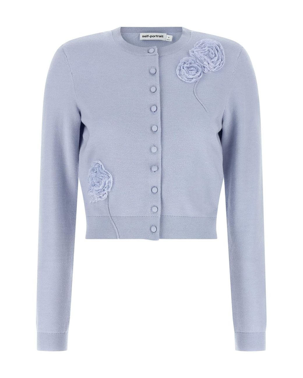Self-Portrait 'blue Flower Knit' Cardigan