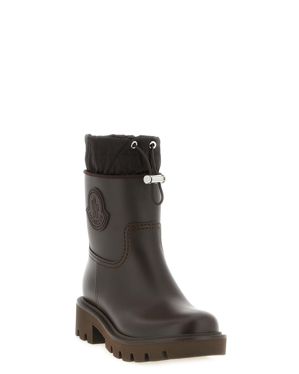 Moncler Brown 'Kickstream' Rain Boots