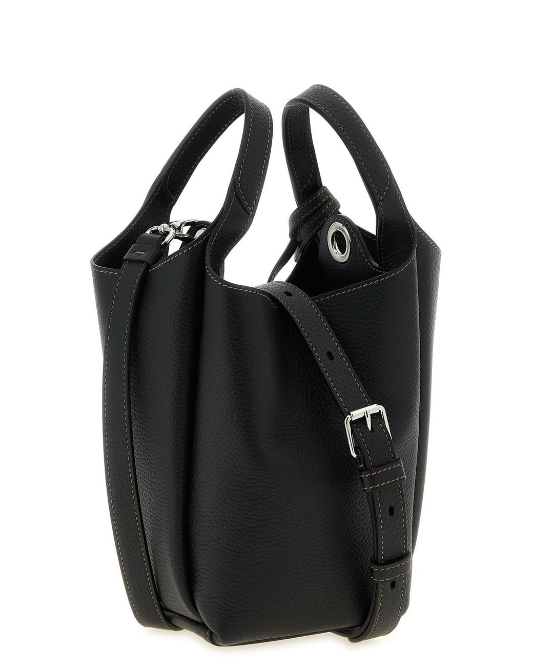 Tod's Black 'T Timeless' Mini Bucket Bag