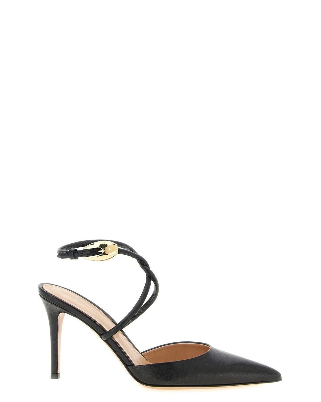 Gianvito Rossi Black 'Jungle Mamba' Pumps