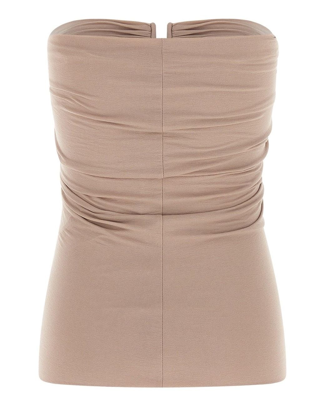 Rick Owens Natural 'Alannah' Bustier Top