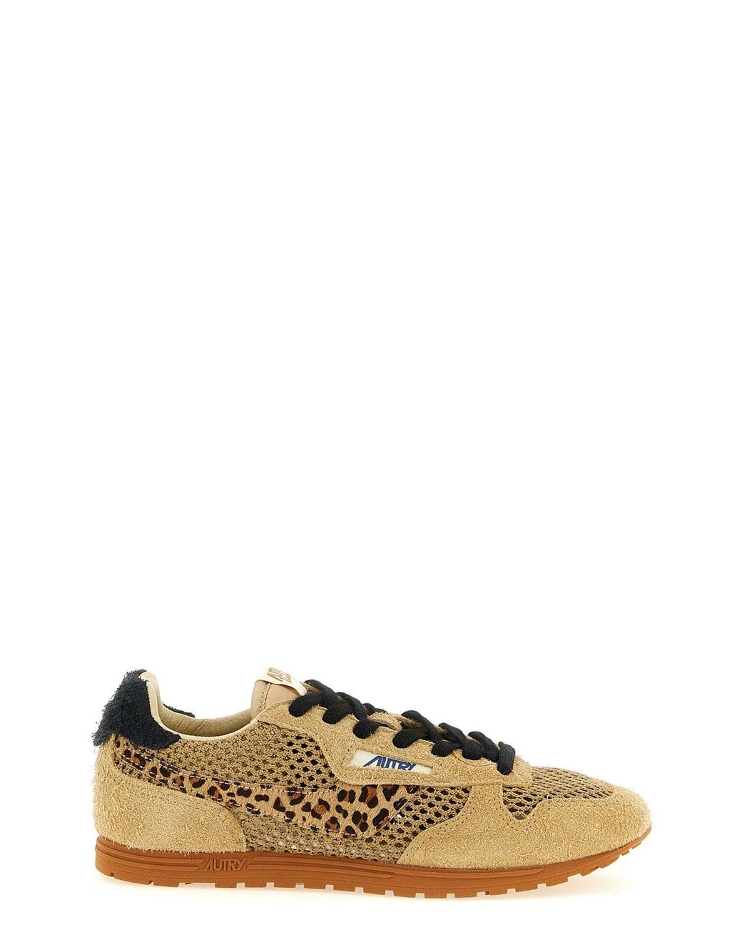 Autry Green Windspin Sneaker With Animalier Detail
