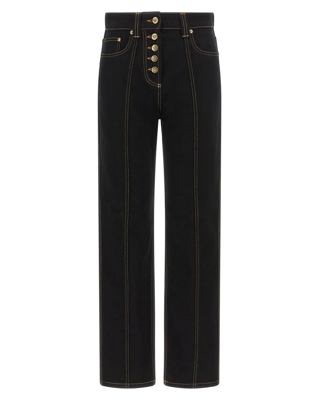 Versace Black High Waist Jeans