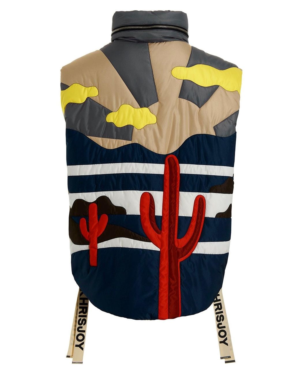 Khrisjoy Blue Gilet 'Cactus Oversize' for men