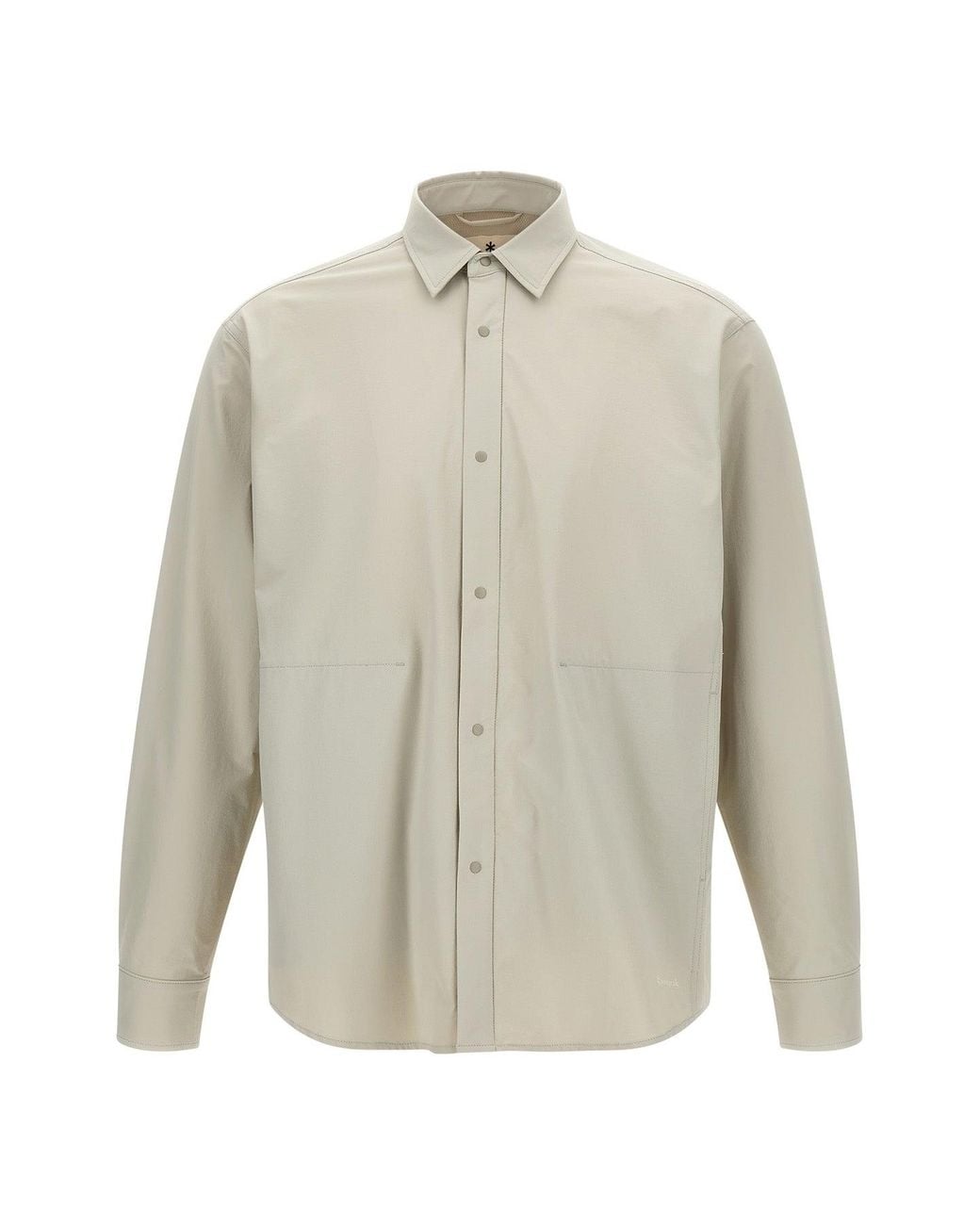 Snow Peak White Water-Repellent Stretch Shirt for men