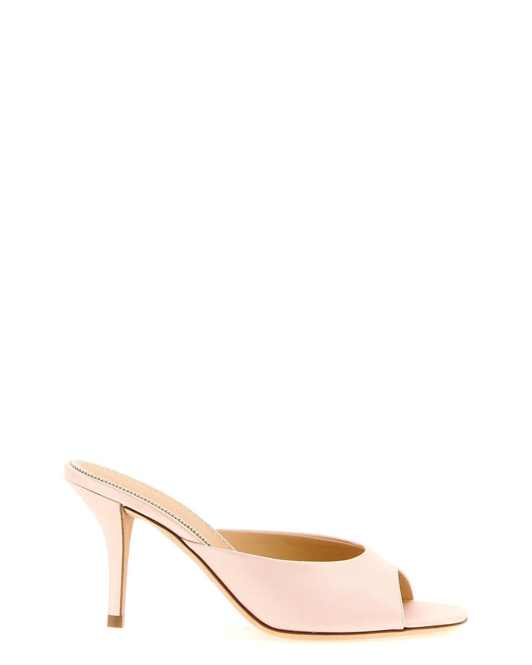 Magda Butrym Natural Satin Mules