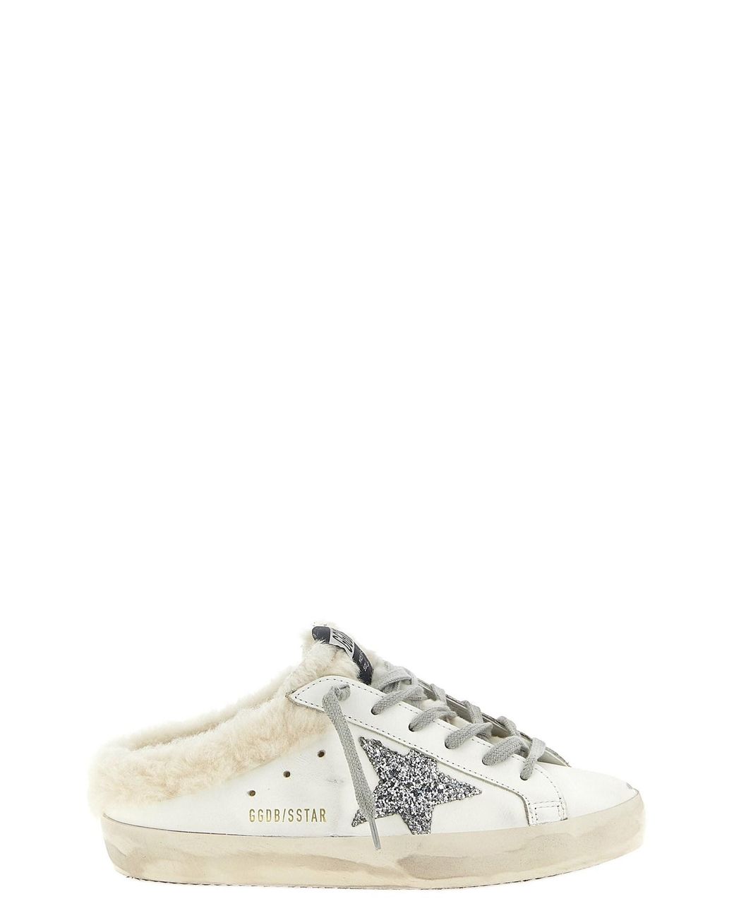 Golden Goose Deluxe Brand White 'super-star' Sabots