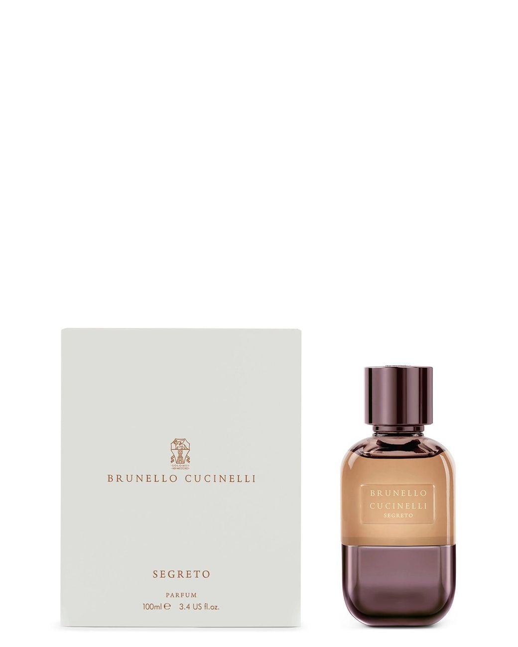 Brunello Cucinelli Purple Segreto Parfum Glass Bottle