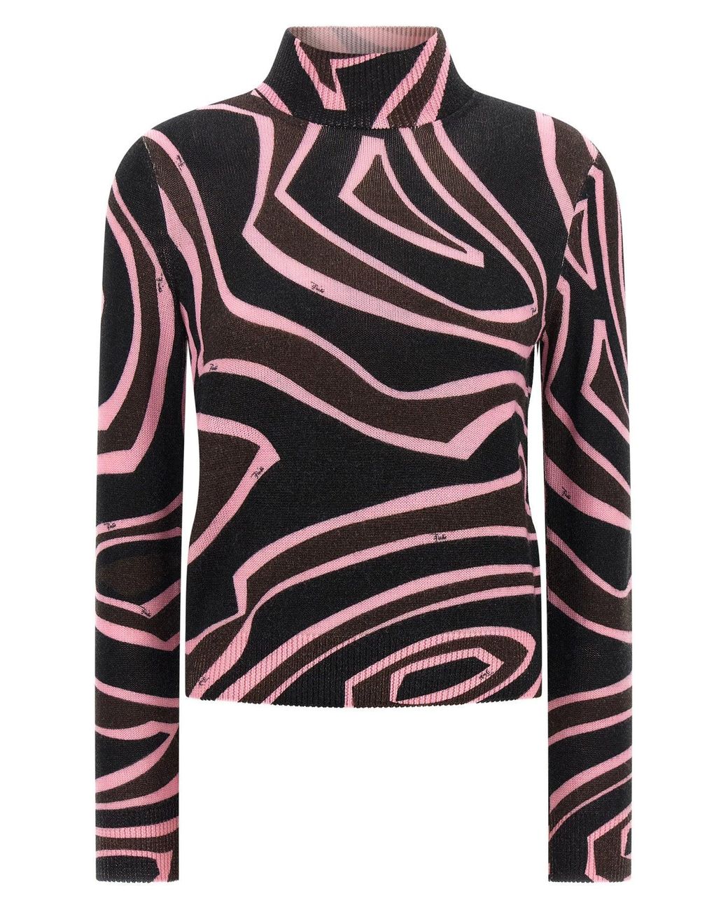 Emilio Pucci Black Labirinto Knit Sweater