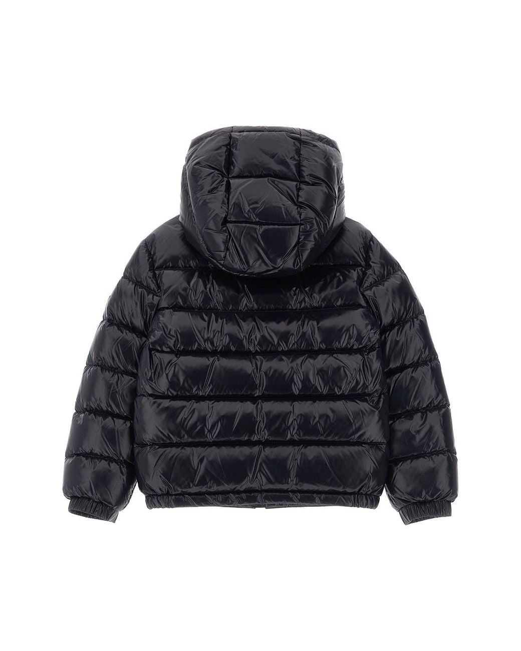 Moncler Blue Padded Jacket With Lacquered Finish for men