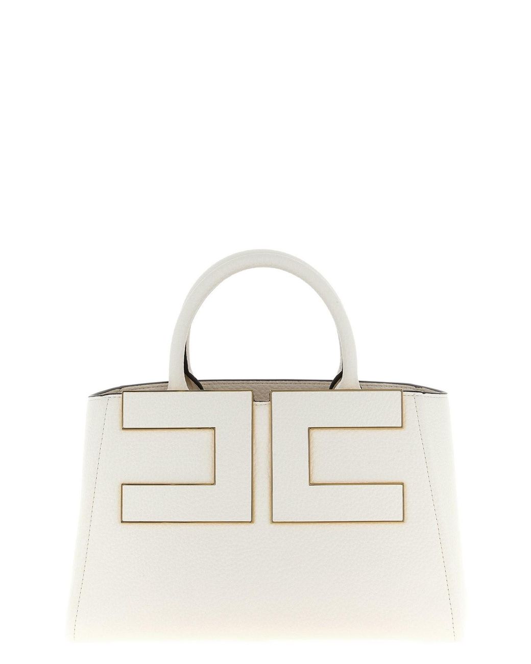 Elisabetta Franchi Multicolor Maxi Logo Shopping Bag