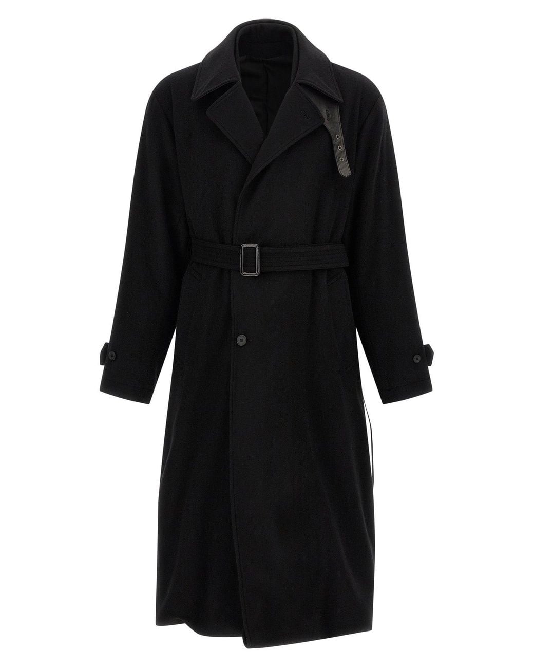 Ssstein Black 'Layered Combination' Coat for men